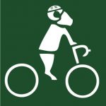 Campus Bicycle Advisory Logo - Ram on Bicycle
