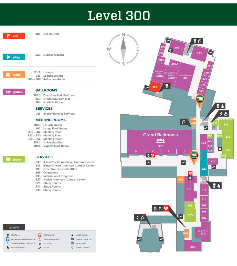 Lory Student Center Level 3 Map